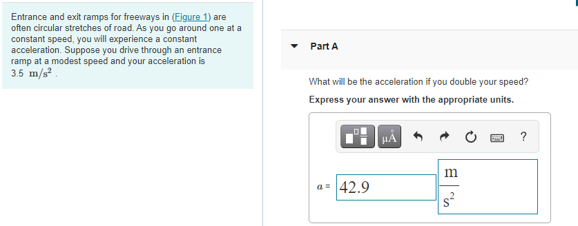 Solved Entrance and exit ramps for freeways in (Figure 1) | Chegg.com