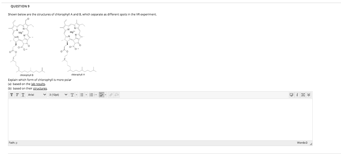Solved QUESTION 9 Shown below are the structures of | Chegg.com