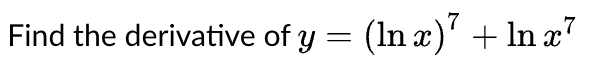 antiderivative of ln x^7