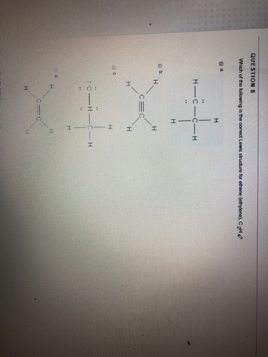 Solved QUESTION 8 Which of the following is the correct Chegg