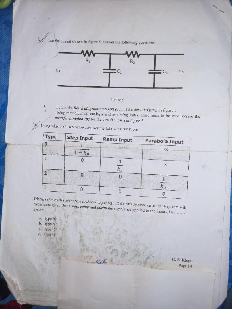 Solved V. Use the circuit shown in figure 5 answer the | Chegg.com