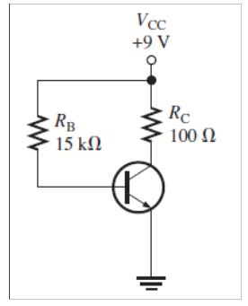 Solved The base bias circuit in the Figure below is | Chegg.com