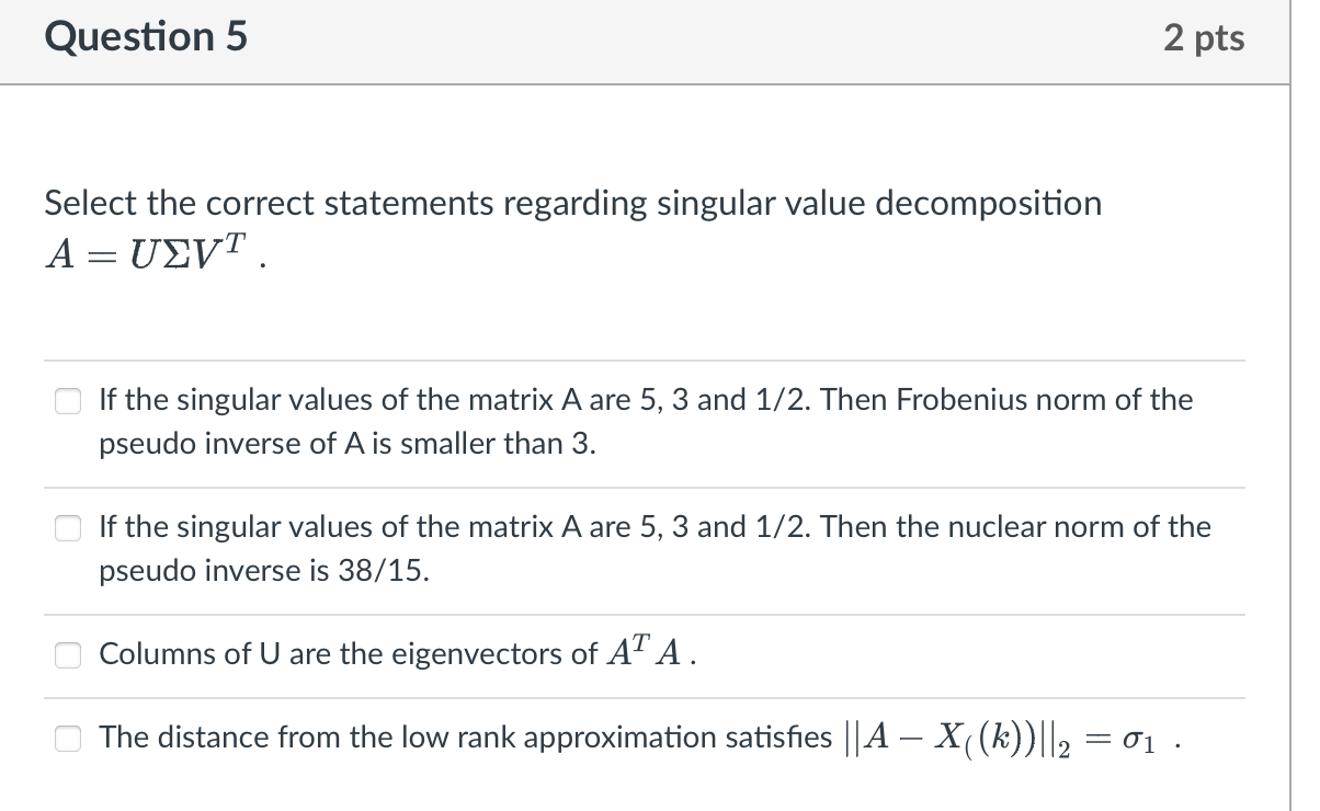Solved Question 5 2 pts Select the correct statements | Chegg.com