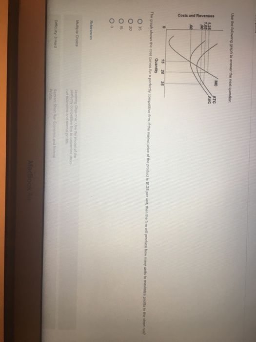 Solved Use The Following Graph To Answer The Next Question Chegg