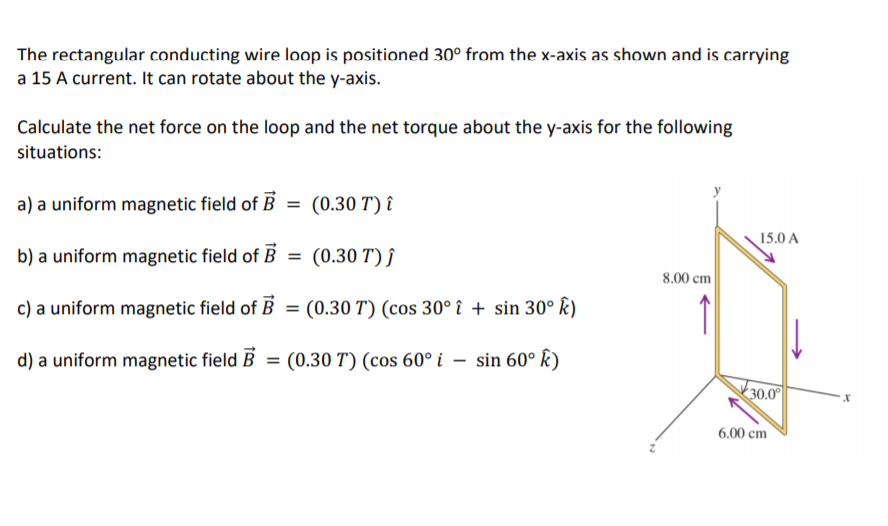 Solved The Rectangular Conducting Wire Loop Is Positioned Chegg Com