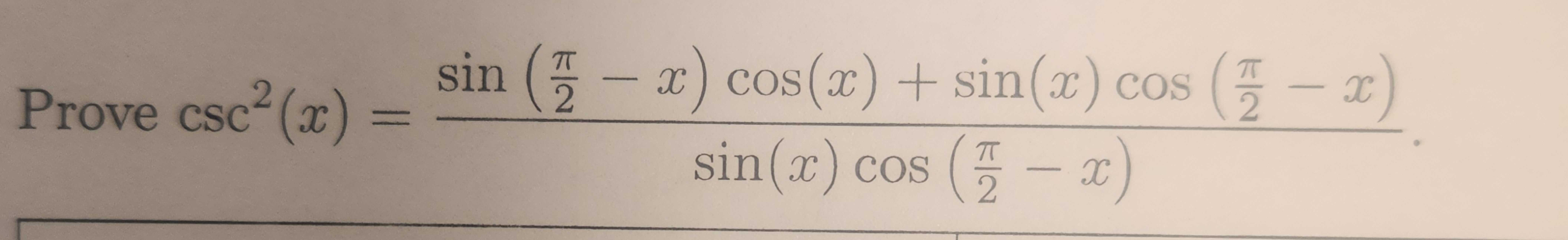 prove that sin inverse of x cos inverse of x pi 2