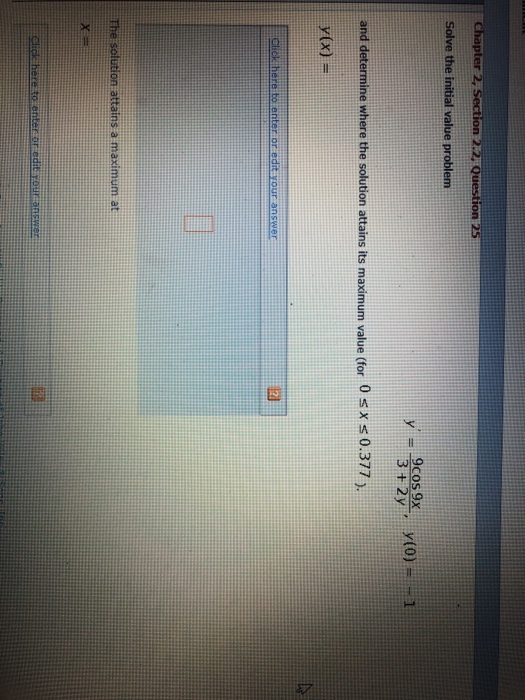 Solved Chapter 2, Section 2.2, Question 25 Solve the initial | Chegg.com