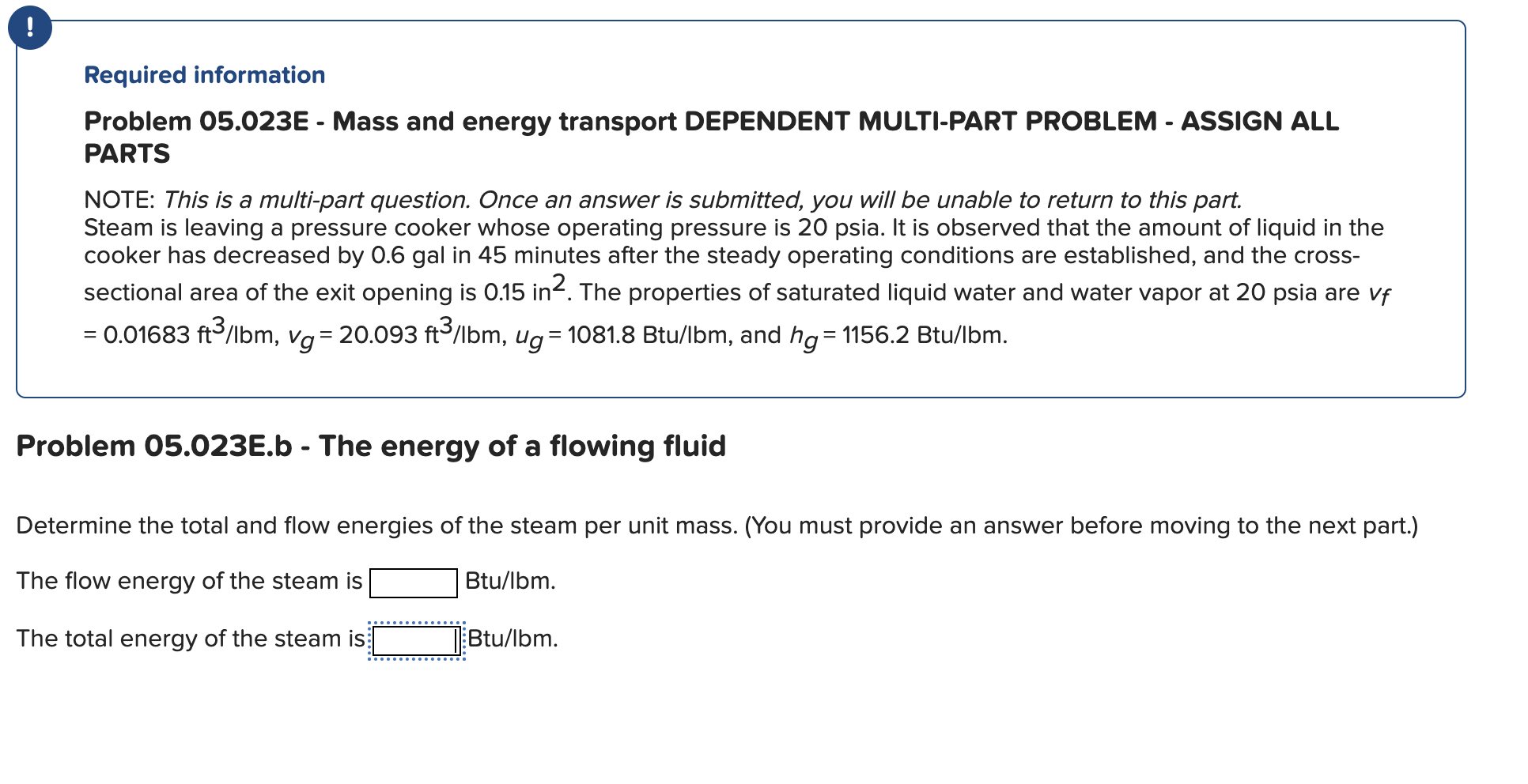 Solved Required information Problem 05.023E - Mass and | Chegg.com