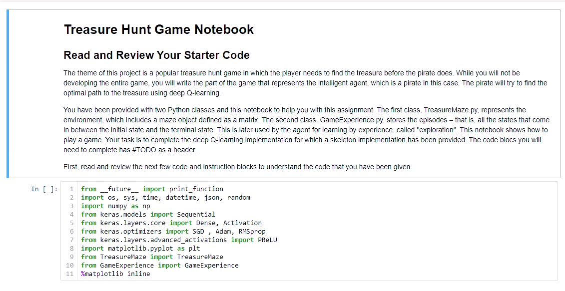 Solved Treasure Hunt Game Notebook Read and Review Your | Chegg.com