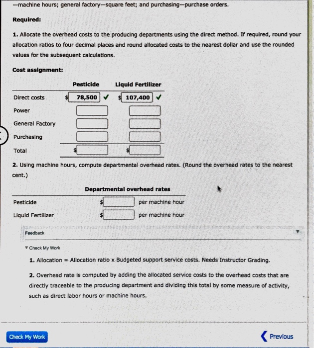 Solved Direct Method and Overhead Rates Jasmine Company | Chegg.com