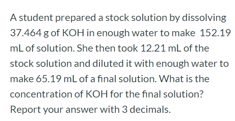 Breathtaking A Student Prepared A Stock Solution By Dissolving Picture for Desktop Breathtaking A Student Prepared A Stock Solution By Dissolving Picture for Desktop