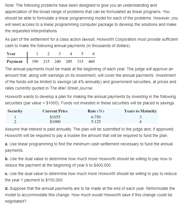 Solved Note: The following problems have been designed to | Chegg.com