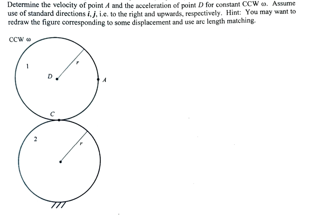 Solved Determine the velocity of point A and the | Chegg.com
