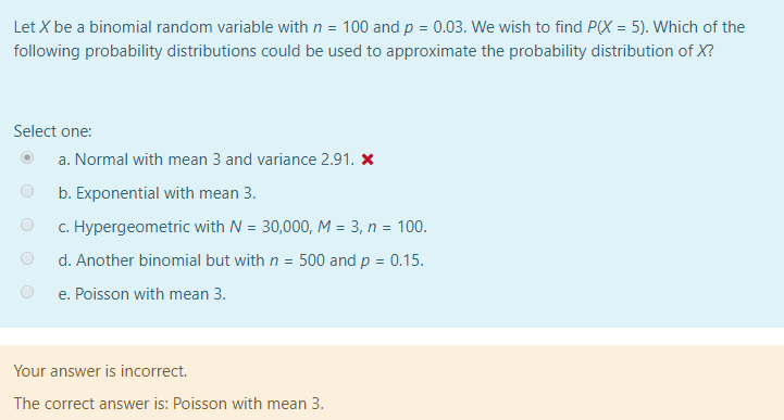 Solved Let X be a binomial random variable with n = 100 and | Chegg.com