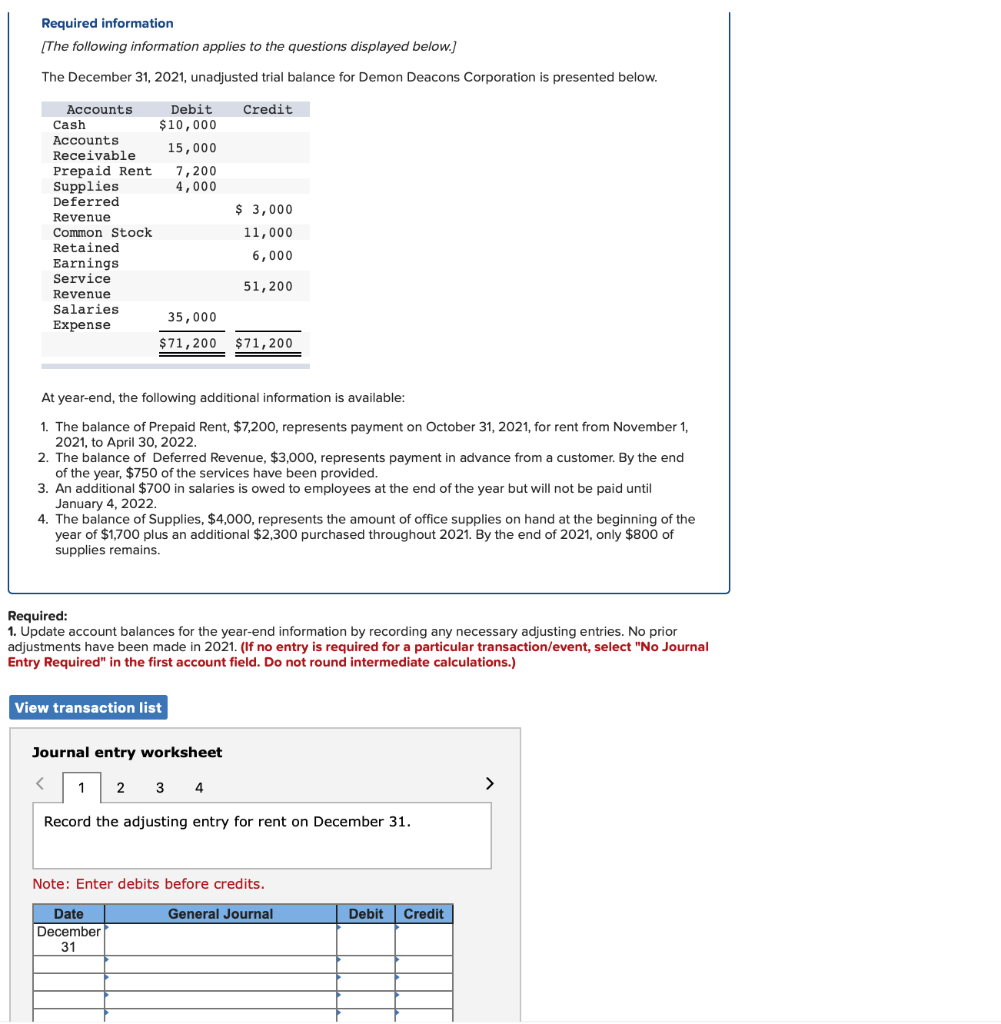 Solved Required Information The Following Information Chegg