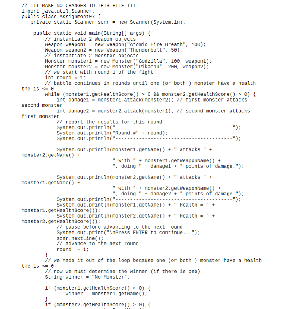 hello world!: executing sql query using sqlite.... Assignment 07 - Monsters You must work in alone on | Chegg.com
