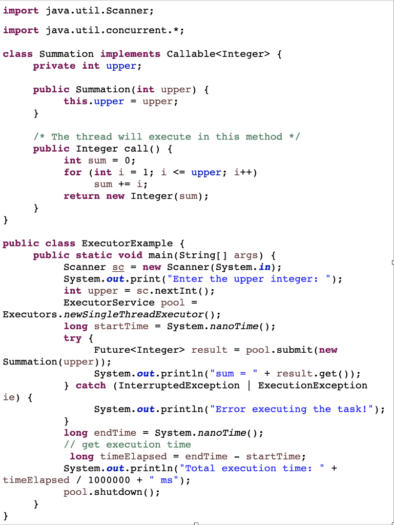 Solved (JAVA) Modify the above code with the | Chegg.com