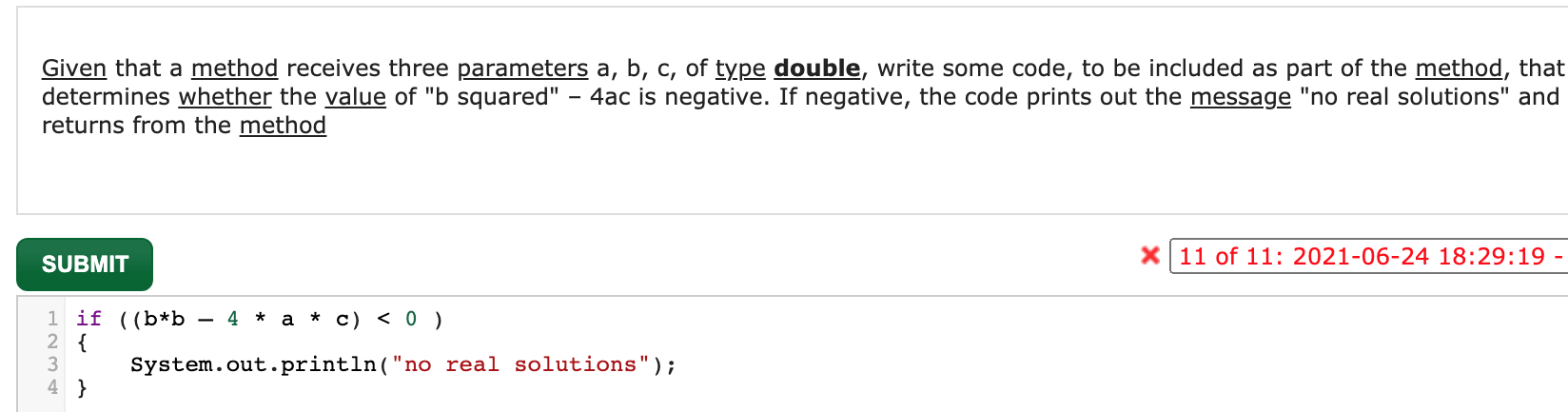 Solved YOUR SUBMISSION Possible locations of errors or | Chegg.com
