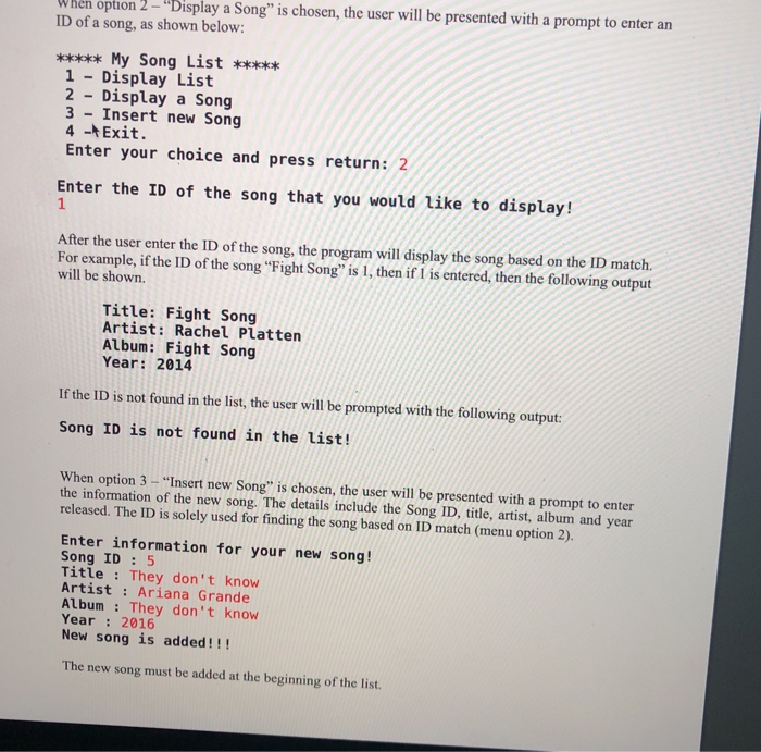 Solved 1J Complete the C+t class for Song. The data members | Chegg.com