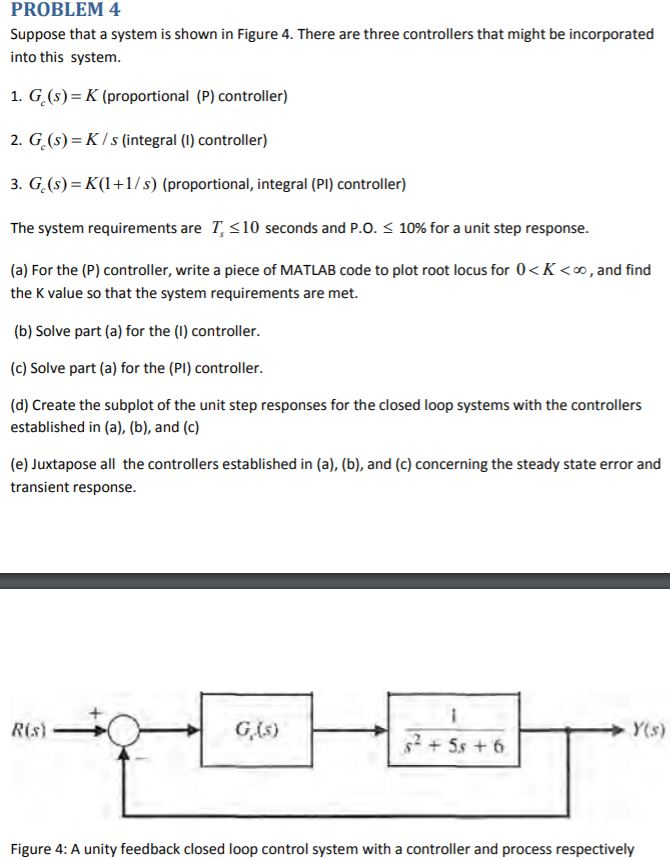 Solved PROBLEM 4 Suppose that a system is shown in Figure 4. | Chegg.com