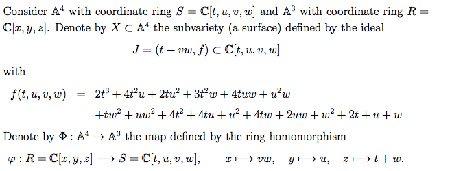 Consider With Coordinate Ring S C T U V W Chegg Com