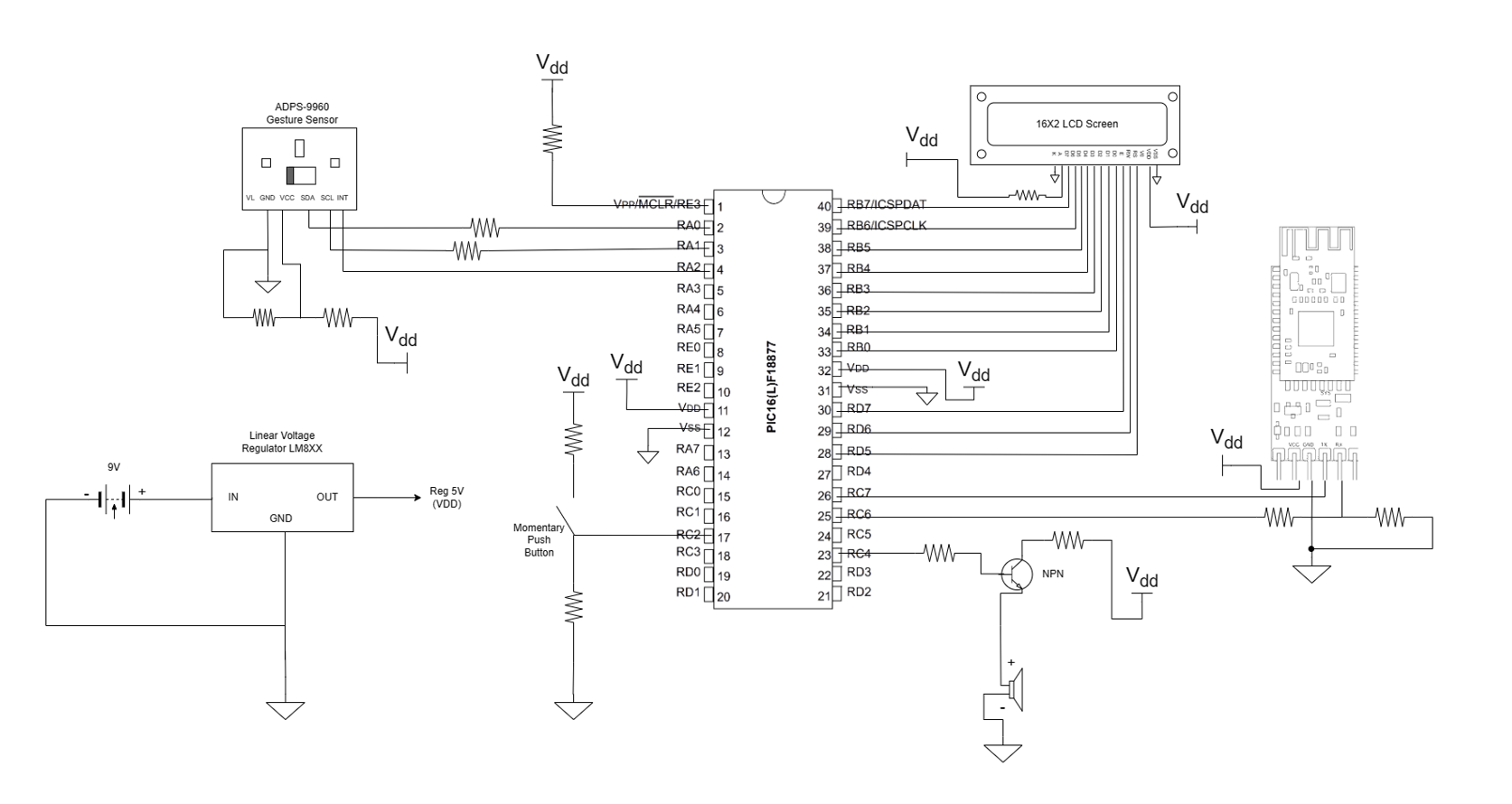 Solved Home Automation - Gesture Controlled Speaker This Circuit Diagram