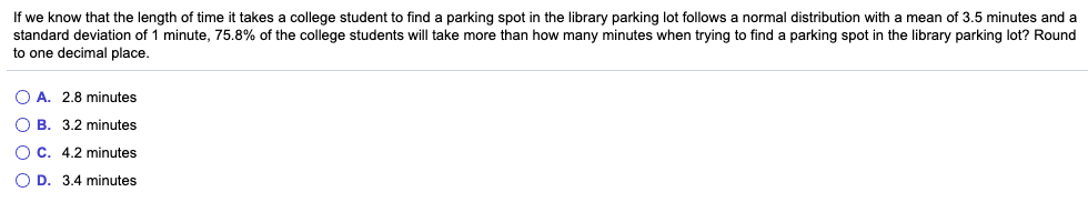 Solved If we know that the length of time it takes a college | Chegg.com