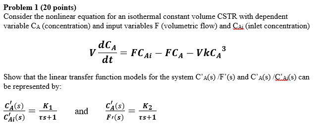 Solved Problem 1 (20 points) Consider the nonlinear equation | Chegg.com