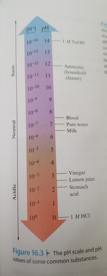 Solved 38. Using Fig. 16.3, list the approximate pH value of | Chegg.com