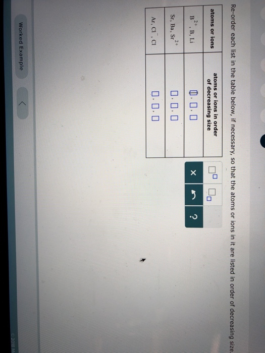 Solved Re-order each list in the table below, if necessary, | Chegg.com
