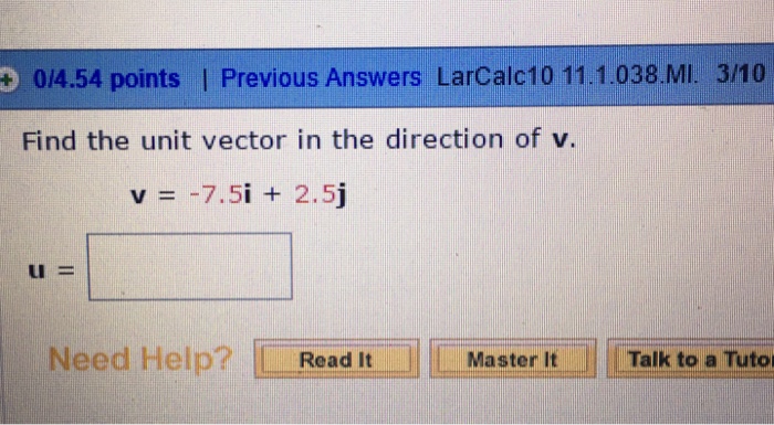 Solved Find the unit vector in the direction of v. | Chegg.com
