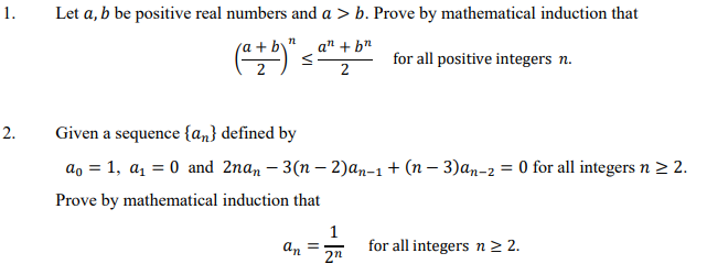 Solved 1. Let A, B Be Positive Real Numbers And A > B. Prove | Chegg.com