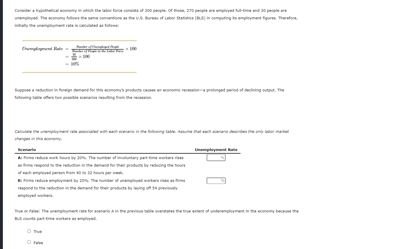 Solved Consider a hypothetical economy in which the labor | Chegg.com 