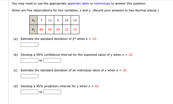 Solved You may need to use the appropriate appendix table or | Chegg.com