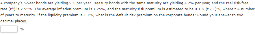 Solved A Company's 5-year Bonds Are Yielding 9% Per Year. | Chegg.com