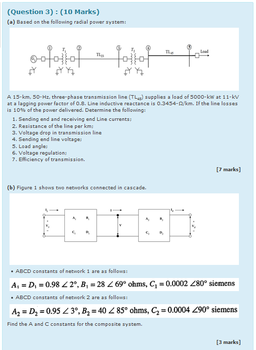 Solved (Question 3) : (10 Marks) (a) Based On The Following | Chegg.com