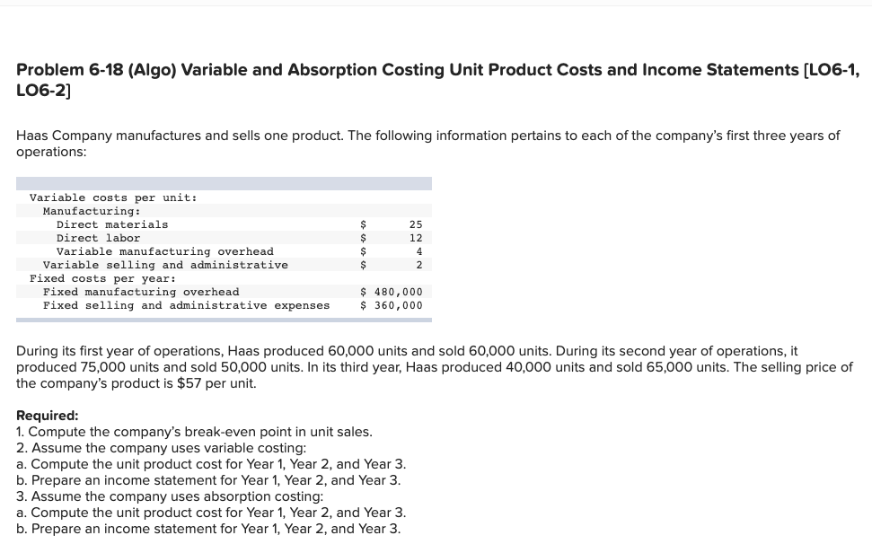 Solved Prepare An Income Statement For Year 1 Year 2 And 9865