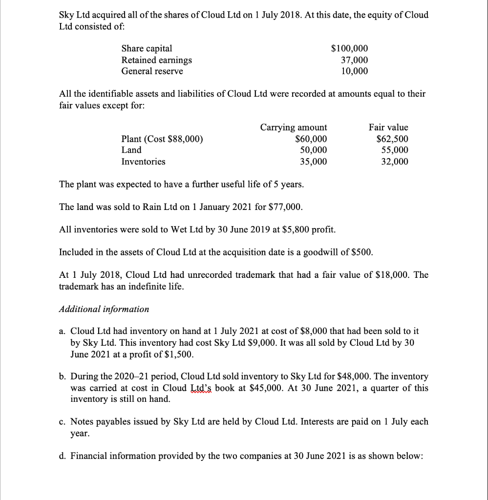 1 prepare the consolidated statement of financial chegg com apple statements 2019