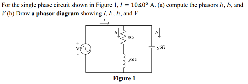 Solved For the single phase circuit shown in Figure | Chegg.com