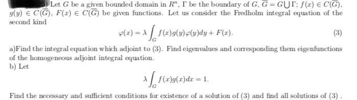 Solved Let G Be A Given Bounded Domain In R I Be The Bo Chegg Com