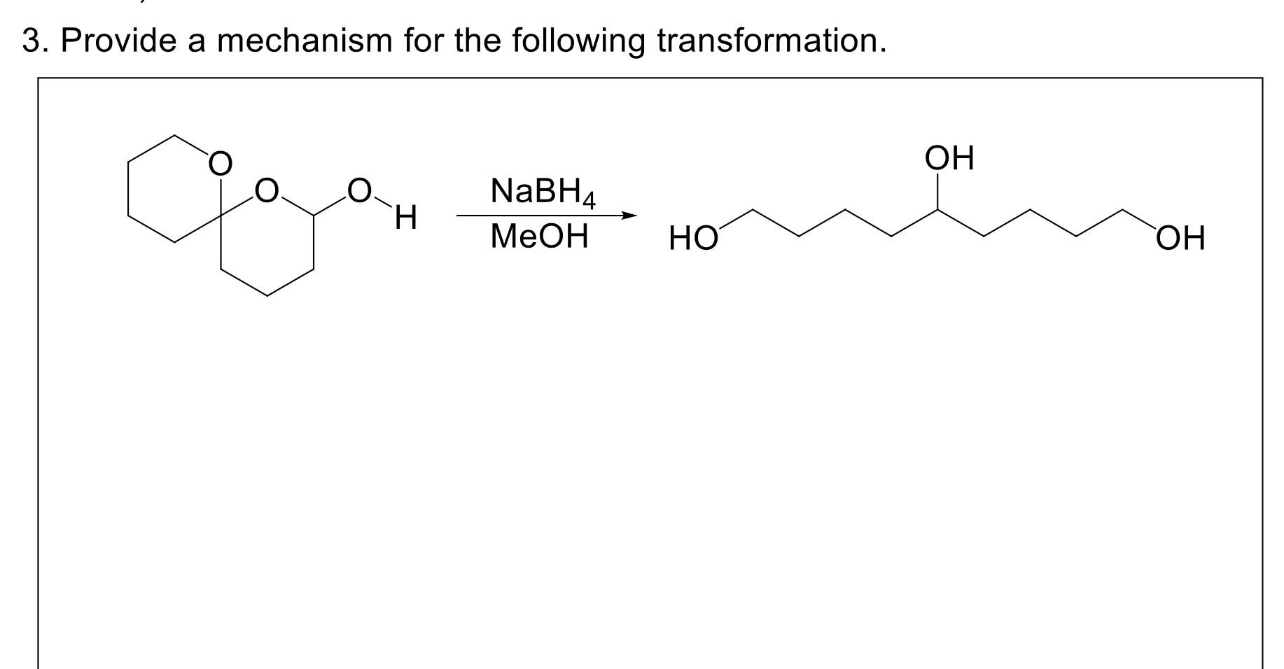 3. Provide a mechanism for the following | Chegg.com