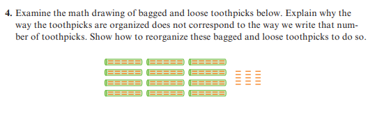 [Solved]: 4. Examine the math drawing of bagged and loose