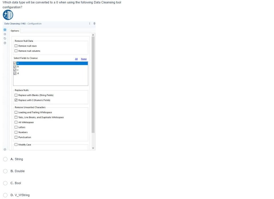 Solved The following data is connected to a Filter tool