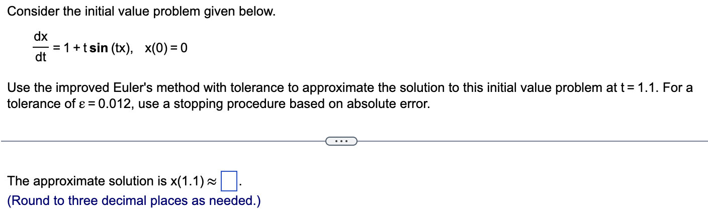 Solved Consider the initial value problem given below. | Chegg.com