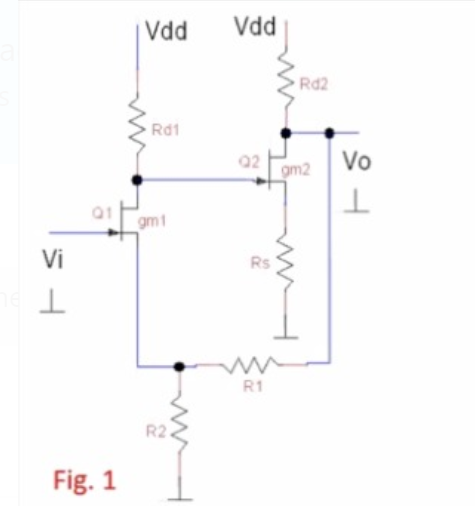 Solved 1. For the circuit in Fig. 1 which is different to | Chegg.com
