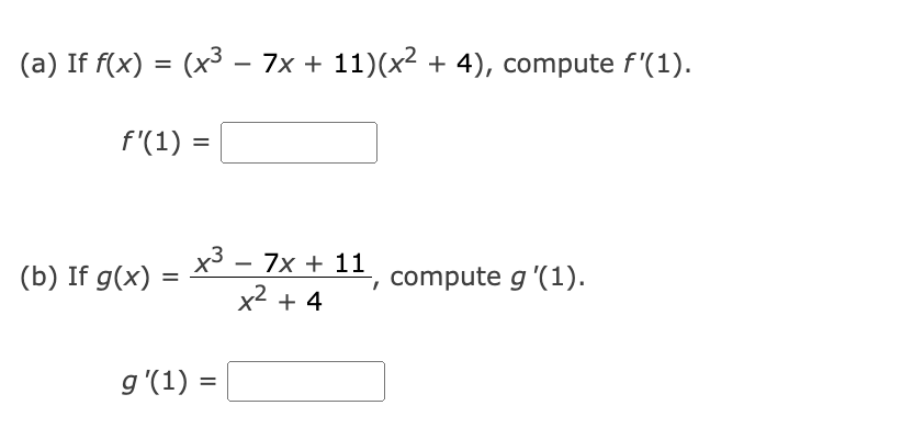 f x )= 3x 11 3 4x