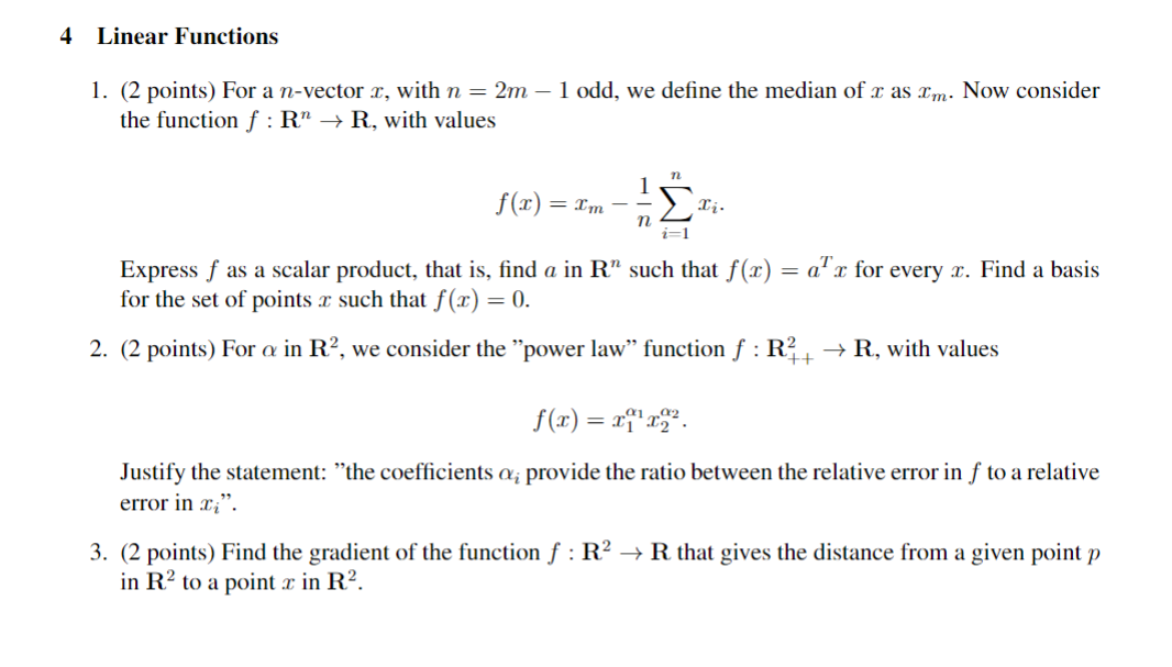 Solved 1. ( 2 points) For a n-vector x, with n=2m−1 odd, we | Chegg.com