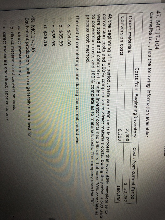 Solved 39. MC.16-123 Adams Company is a manufacturing | Chegg.com