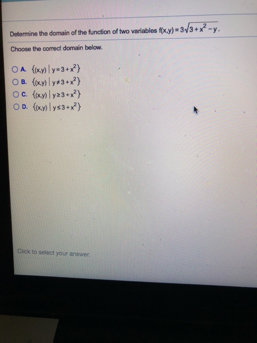 Solved Determine the domain of the function of two variables | Chegg.com