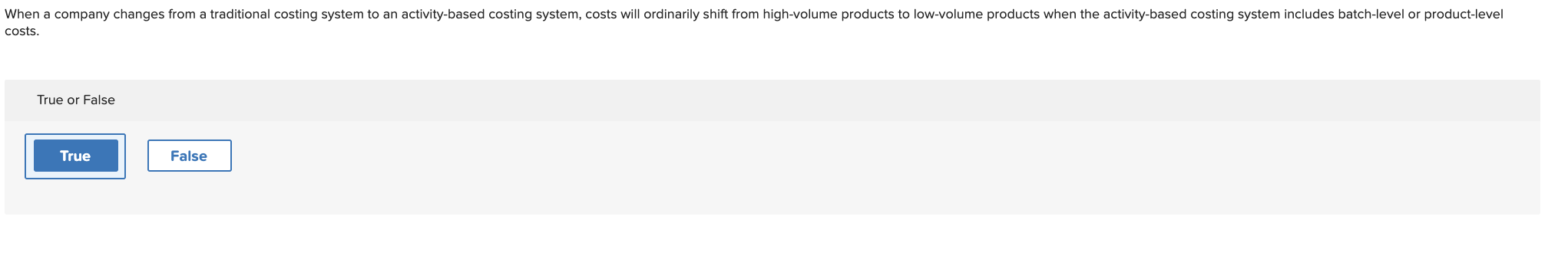 Solved In general, activities and costs on different levels | Chegg.com